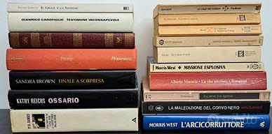 17 libri narrativa gialli thriller vari - Lotto1/5