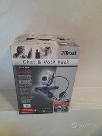 Webcam + cuffia con microfono