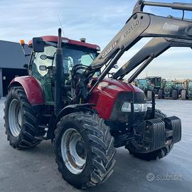 TRATTORE CASE IH 125 CON CARICATORE E FORCHE BALLO