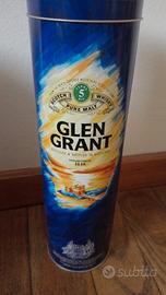 Whiskey Glenn Grant vintage confezione metallo 
