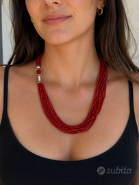 Collana donna in corallo di Sardegna (Alghero)