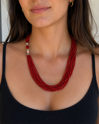 Collana donna in corallo di Sardegna (Alghero)