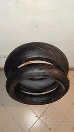 coppia gomme Pirelli rosso corsa 2 120-200