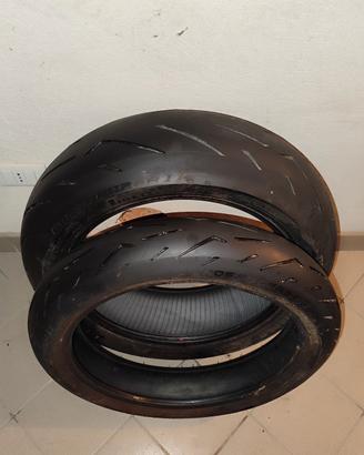 coppia gomme Pirelli rosso corsa 2 120-200