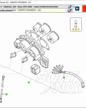 Cavo tachimetro Aprilia Pegaso 650 3 AP8114339