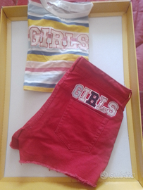 Overkids easy set short t-shirt TG M ragazza 10 11 Tutto per i