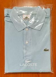 Polo Lacoste uomo azzurra