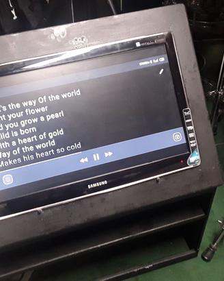 gobbo monitor video da palco per  musicisti