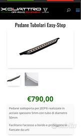 Pedane sottoporta per jeep wrangler 3 porte