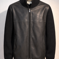 Giacca Torras uomo pelle e maglia tg 56 Made in Sp