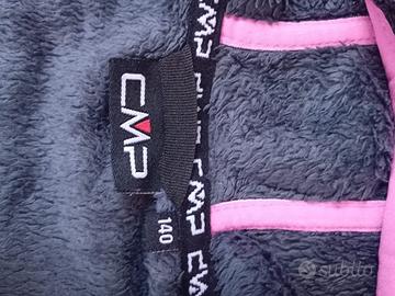 felpa in pile con cappuccio