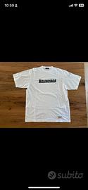 Balenciaga Destroyed t-shirt bianca