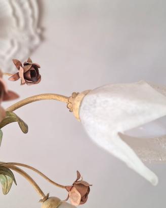 Coppia di Lampadari vintage fiorentini con rose 