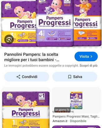 Pannolini Pampers e Baby dry