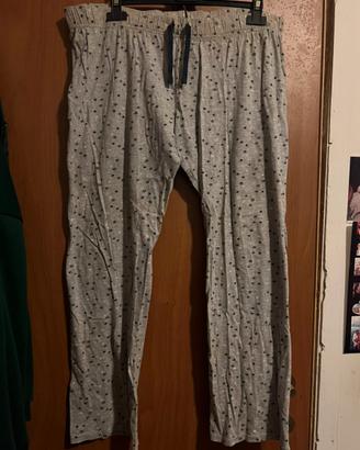 Pantaloni di pigiama grigio con stelle