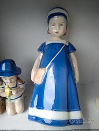 Elsa col vestito blu statuina royal Copenaghen 