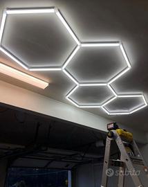 Luce LED esagono