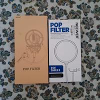 Pop filtro microfono