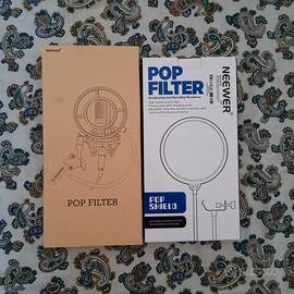Pop filtro microfono