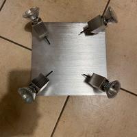 Lampadario con 4 faretti