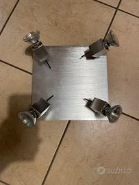 Lampadario con 4 faretti