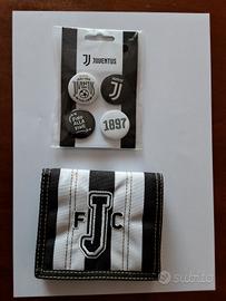 set Ufficiale Juventus Portafoglio e spille