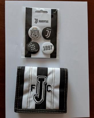 set Ufficiale Juventus Portafoglio e spille