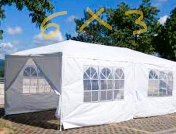 Gazebo/ TENDONE 6x3 impermeabile NUOVO CHIUSO SU