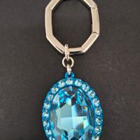 Swarovski 5666644 Lucent Portachiavi Blu ZYQ DD