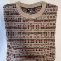 Pullover girocollo uomo stile vintage tg. L