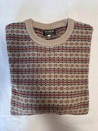 Pullover girocollo uomo stile vintage tg. L