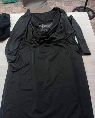 vestito nero con brillantini