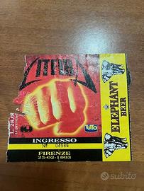 biglietto concerto Litfiba 1993 Firenze