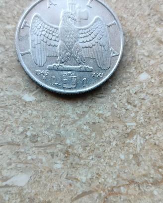 *regno 1 lira 1940 XVIIII 4 stanghette RARISSIMA*
