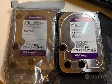 2x Hard Disk Western Digital WD Purple 2TB SATA II