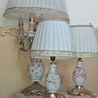 Lampadario più tris di lumi Capodimonte made in it