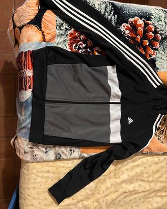 Felpa a zip adidas