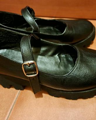 Scarpe artigianali con suola chunky Taglia 40
