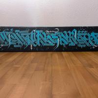 Targa in legno calligrafia