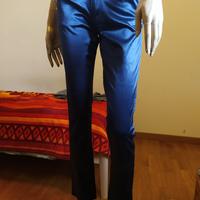 Pantaloni a sigaretta blu elettrico Vintage 