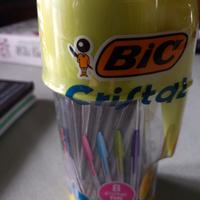 Barattolo 20 biro BIC Cristal colori assortiti