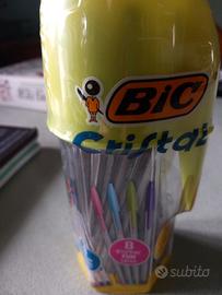 Barattolo 20 biro BIC Cristal colori assortiti
