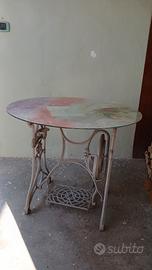Tavolo tondo in vetro