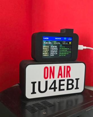 Orologio da Shack con DX Cluster e Stazione Meteo