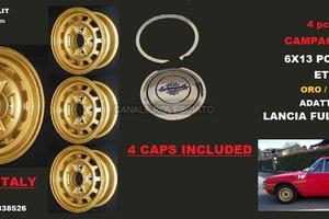 Cerchi campagnolo 6x13 ORO Fulvia Hf 1600 Fanalone