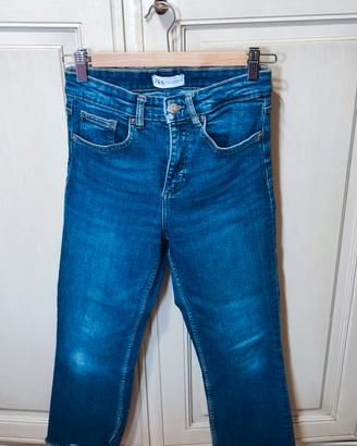 Zara jeans a vita alta donna tg S/40