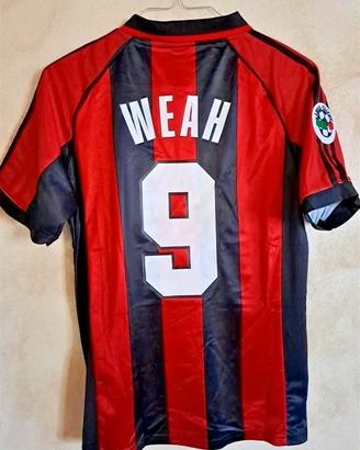 Maglia Milan Weah 98/99 Home Adidas Serie A