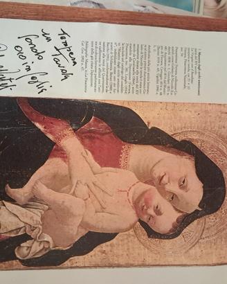 quadro riproduzione madonna con bambino