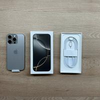 Iphone 16 pro 128 gb Titanio naturale + cover orig