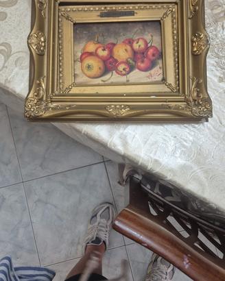 Dipinto con frutta piu cornice